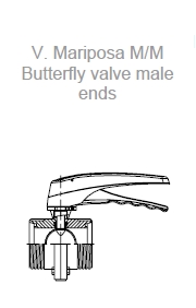 Дисковый затвор пищевой