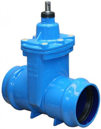 Задвижки с обрезиненным клином на трубы PVC