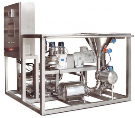 Установка смешивания сыпучих и жидких сред