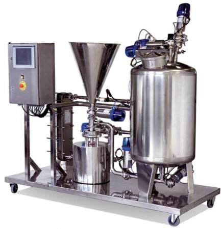 Установка смешивания сыпучих и жидких сред