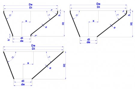 Эксцентрический переход тип 1