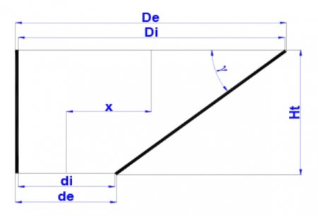 Эксцентрический переход тип 2
