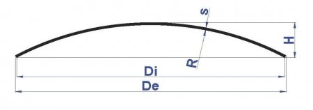 Выпуклое днище неотбортованное
