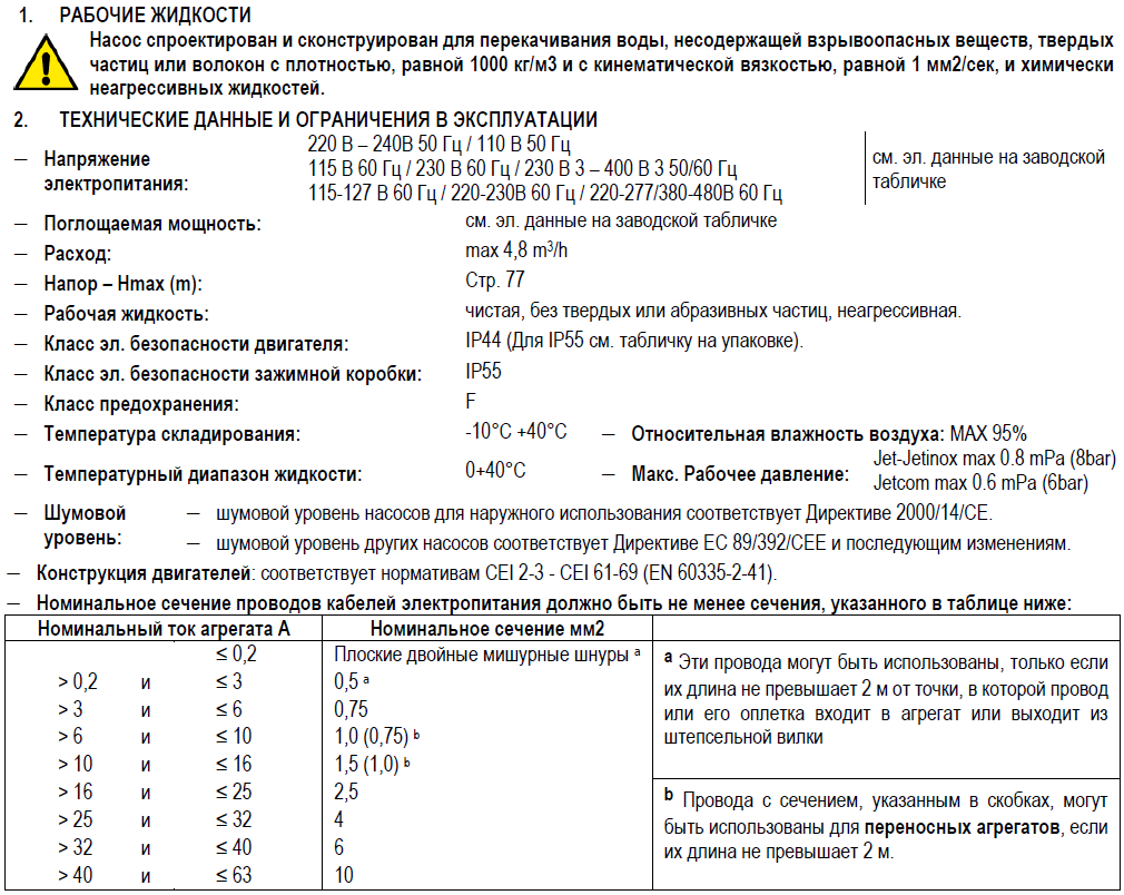 ?нструкция DAB JET